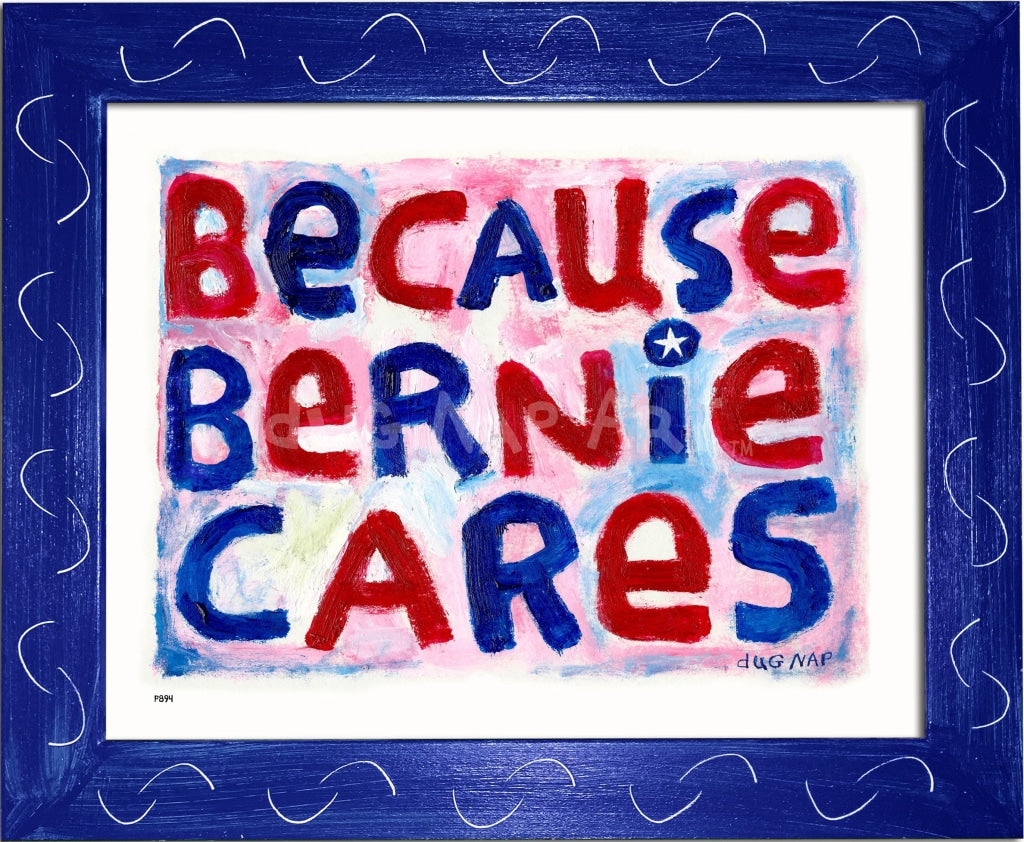 P894 - Bernie Cares - dug Nap Art