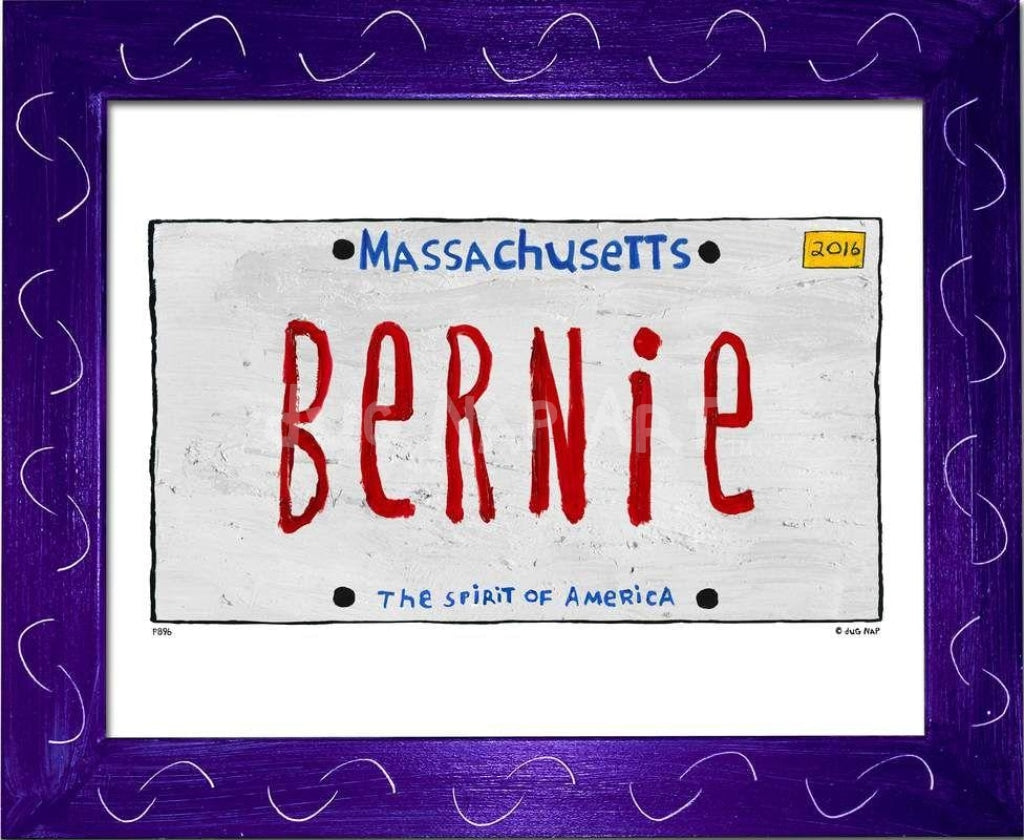 P896 - MA Plate Bernie - dug Nap Art