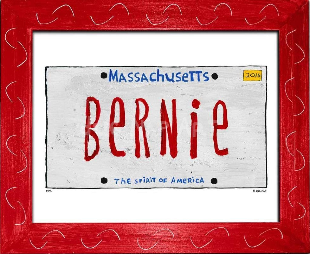 P896 - MA Plate Bernie - dug Nap Art