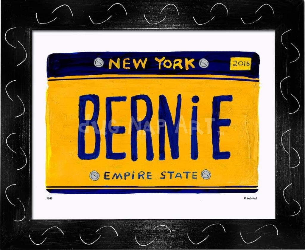 P899 - NY Plate- BERNIE - dug Nap Art