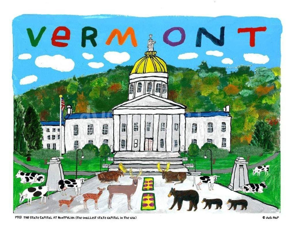 P913 - Vermont State Capital - dug Nap Art